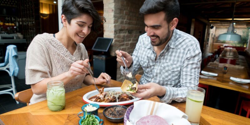 Randka w meksykańskiej restauracji